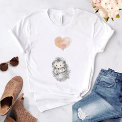the hedgehog cartoon funny t shirts for women