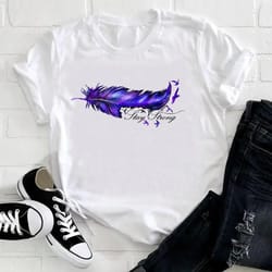 the feather bird short sleeve printing sprin t shirt 2024