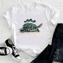 the feather bird short sleeve printing t shirt for women 2024