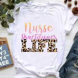 The Funny Nurse Letter Print T -Shirt For Women