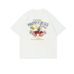 a cartoon print t - shirt for women harajuku 2k24