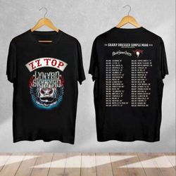 zz top & lynyrd skynyrd 2024 unisex short sleeve t-shirt
