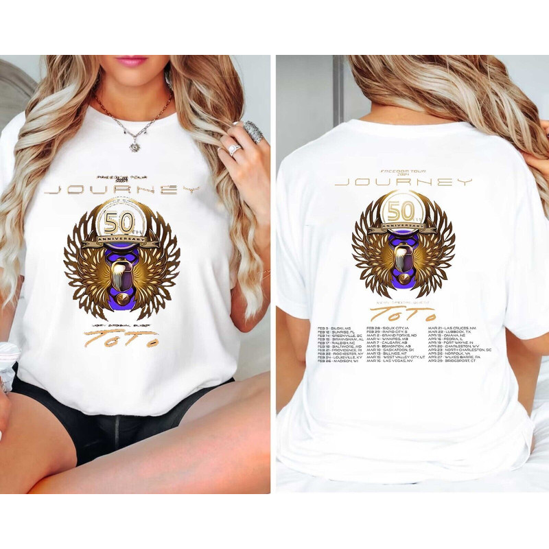 Journey Cotton 2024 Unisex T-shirt Many Colors.png