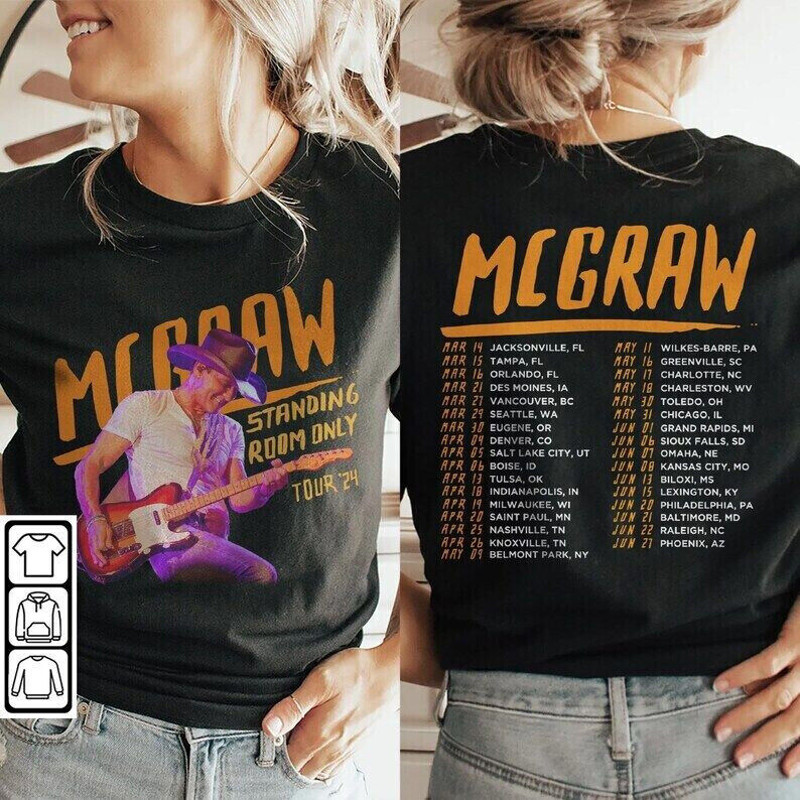Tim McGraw 2024 Graphic Cotton 2 Sides T-shirt Many Colors.jpeg