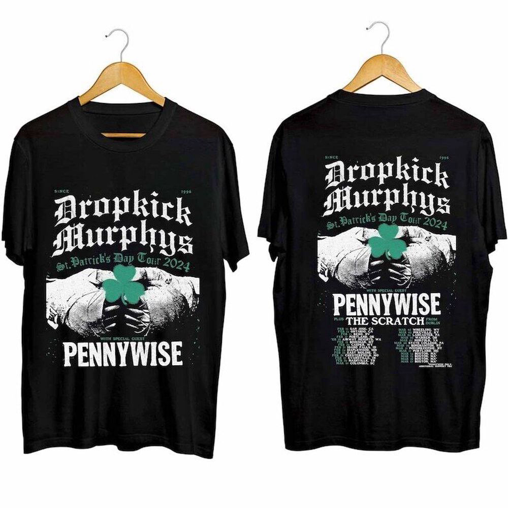 Dropkick Murphys 2024 Short Sleeve T-shirt Many Colors .jpeg