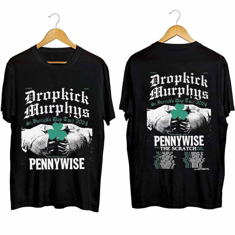 Dropkick Murphys 2024 Short Sleeve T-shirt Many Colors .jpeg