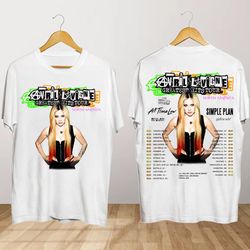 avril lavigne 2024 graphic cotton 2 sides t-shirt many colors