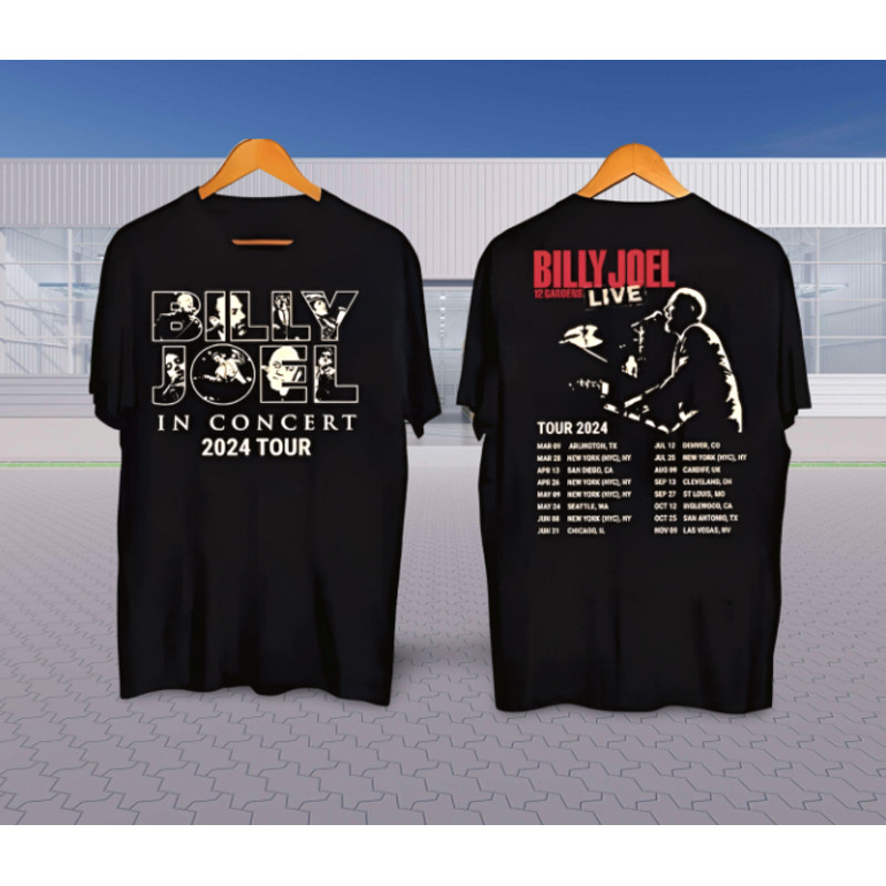 Billy Joel 2024 Double Sides Cotton T-shirt Many Colors.png