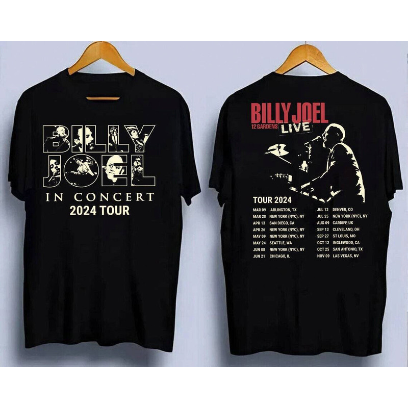 Billy Joel Double Sides 2024 Unisex T-shirt Many Colors.jpeg