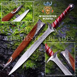 Short Steel Sword with Scabbard, Wall Mount Decor, Battle Ready Sting Sword, Fantasy Costume Steel Sword, Renaissance Co