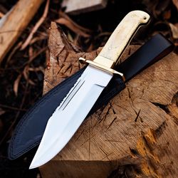 Handmade Iron Mistress Bowie Knife | Custom Personalized Gift | Stainless Steel Hunting Knife | Mirror Polished Knife |
