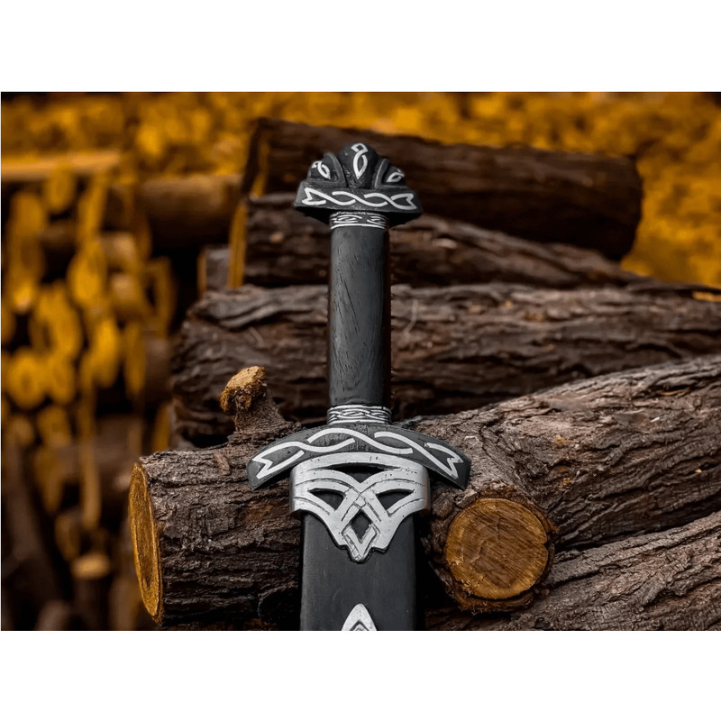 Handmade Damascus Steel Norseman Sword  Authentic Viking Design  Custom Nordic Sword For Men 2