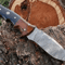 Damascus Steel Knife Hunting Knife With Sheath Fixed Blade Camping Knife Bowie Knife Handmade Knive 4