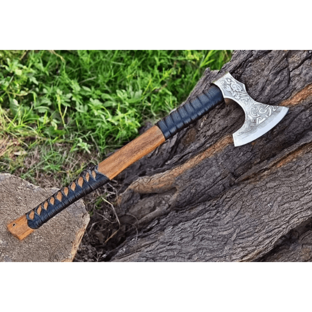 Viking Axe Bearded Viking Axe Tomahawk Ragnar Axe Long Viking Axe Axis Axe Thanksgiving Pizza Axe T 1