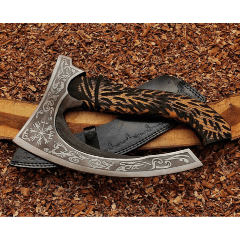 Viking Pizza Cutter Axe The Original Custom Hand Forged Pizza Axe Handmade Gift For Bestman 4