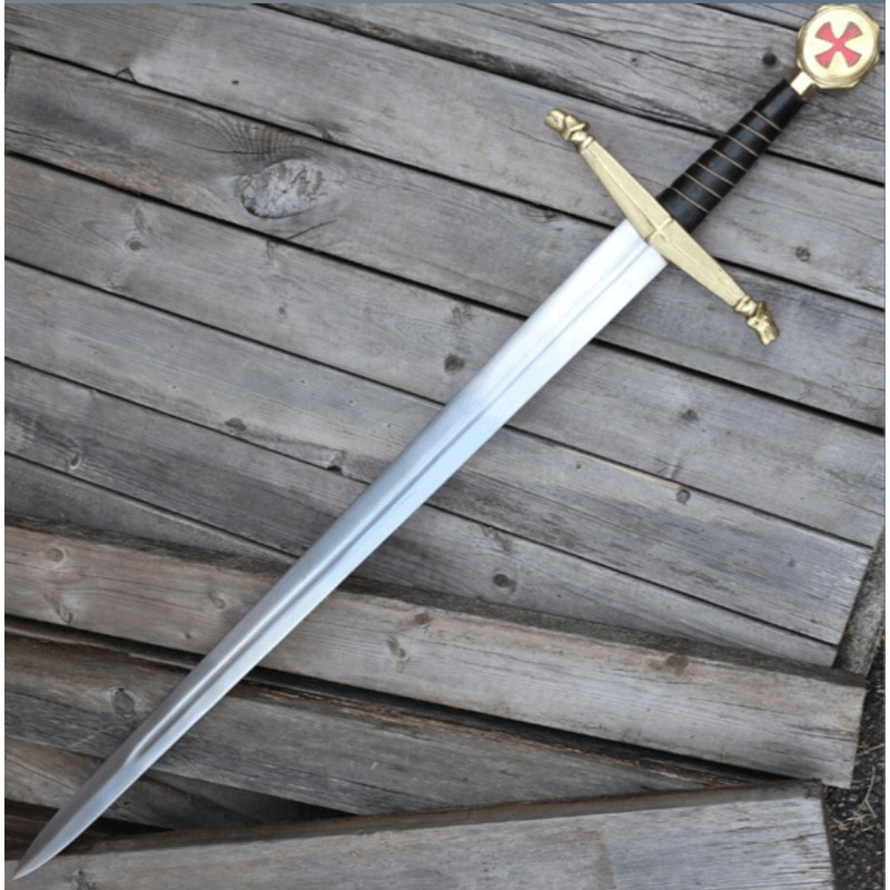 Templar Knights Battle Ready Sword HandForged 1095 Steel 1