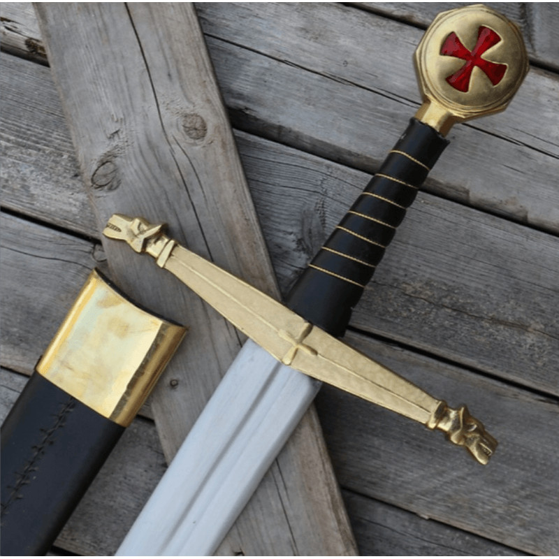 Templar Knights Battle Ready Sword HandForged 1095 Steel 4