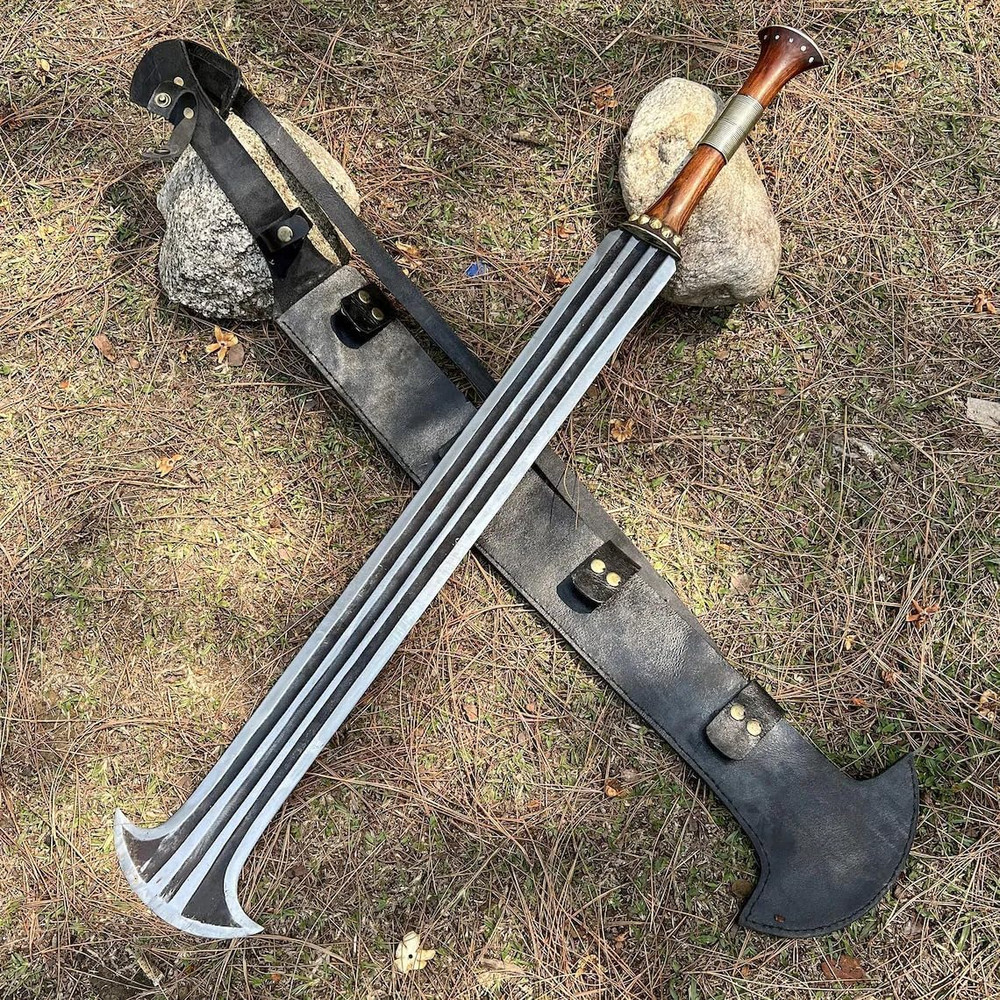 HandForged Konda Ikakalaka Sword  5160 Carbon Steel Blade  Functional  Sharpened 38 African Sword   4