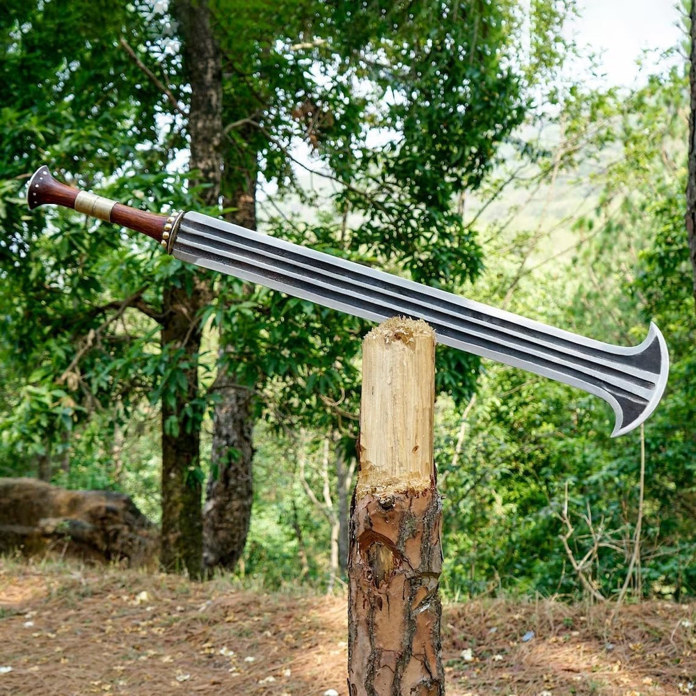 HandForged Konda Ikakalaka Sword  5160 Carbon Steel Blade  Functional  Sharpened 38 African Sword   0