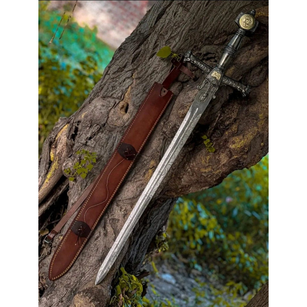 King Solomon Sword With Leather Sheath 1