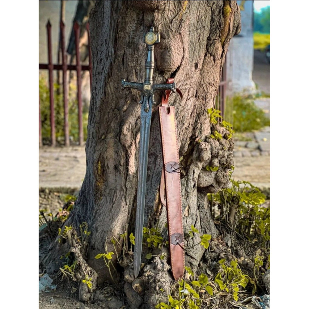 King Solomon Sword With Leather Sheath 0