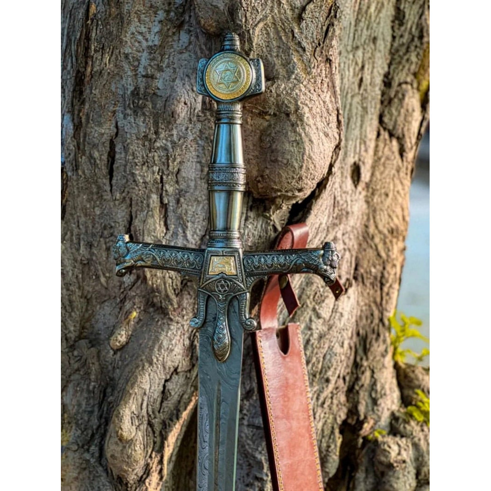 King Solomon Sword With Leather Sheath 2
