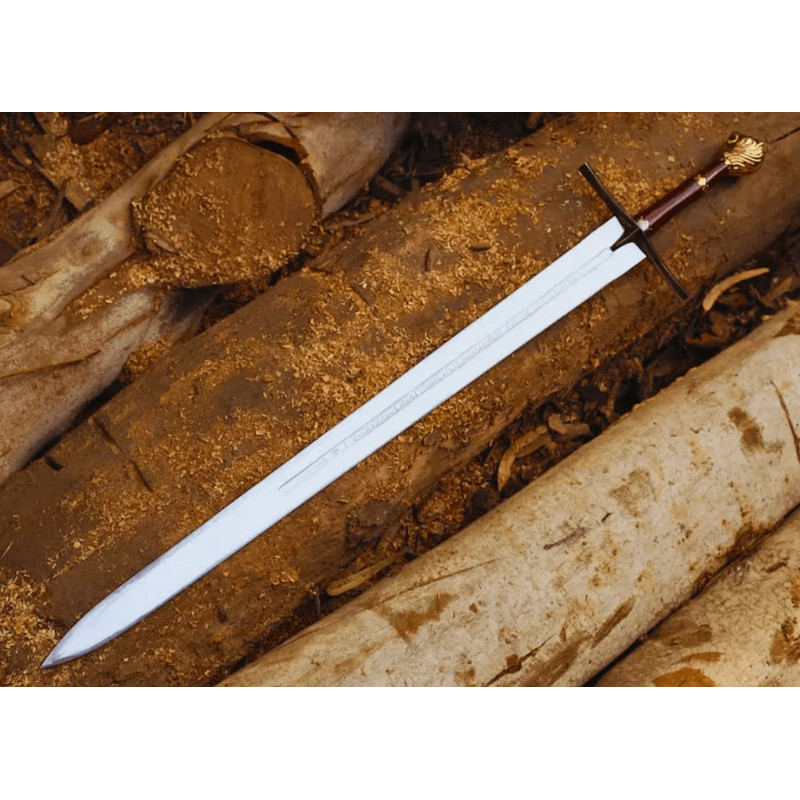Monogrammed Narnia Prince Sword  Authentic Replica With Wall Mount 2
