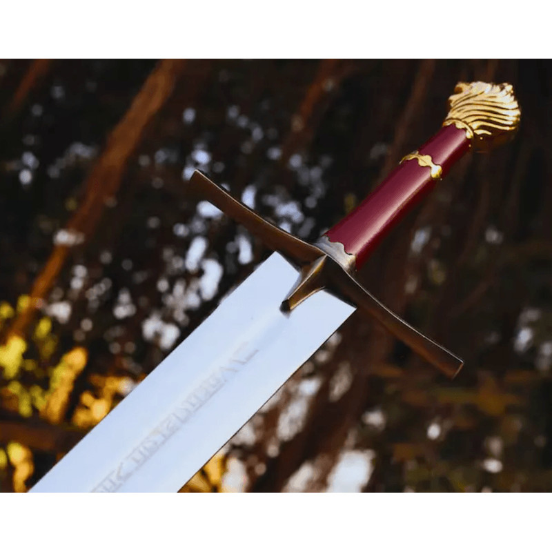 Monogrammed Narnia Prince Sword  Authentic Replica With Wall Mount 4