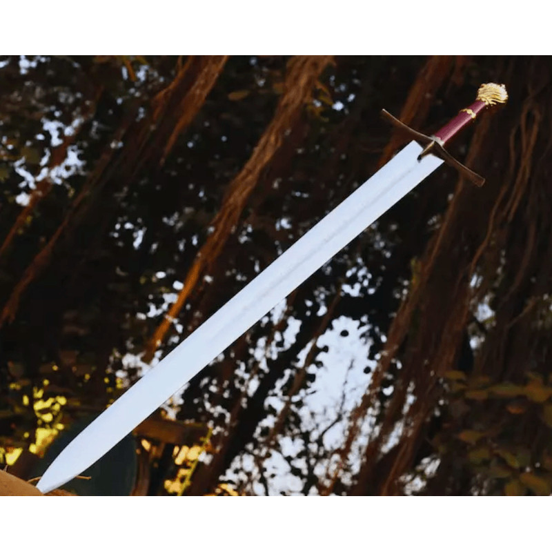 Monogrammed Narnia Prince Sword  Authentic Replica With Wall Mount 5