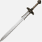 Handmade Sword 1095 Movie Replica Sword Carbon Steel Brass Fittings Black With Leather Sheathgift F 0