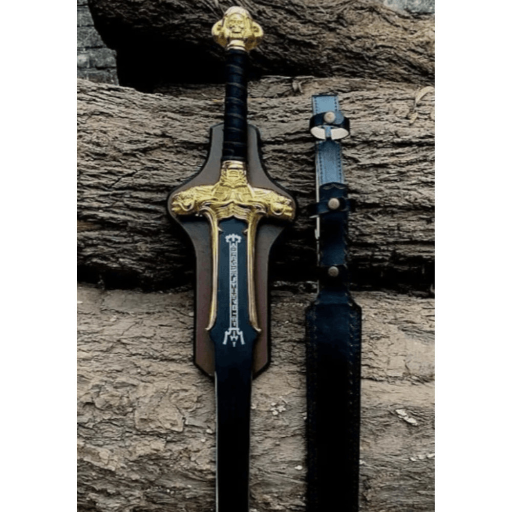 Handmade 40Inch Medieval Barbarian Conan Sword With Sheath  Stainless Steel 1