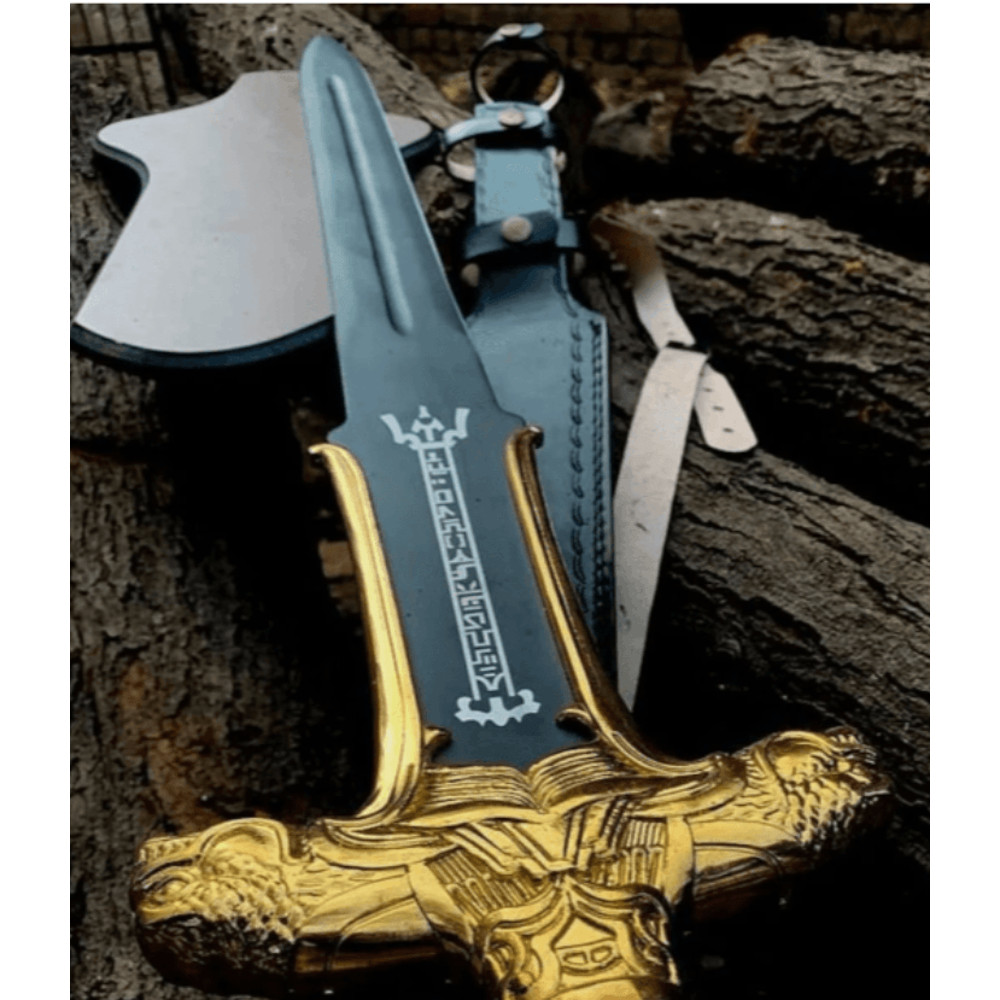 Handmade 40Inch Medieval Barbarian Conan Sword With Sheath  Stainless Steel 3