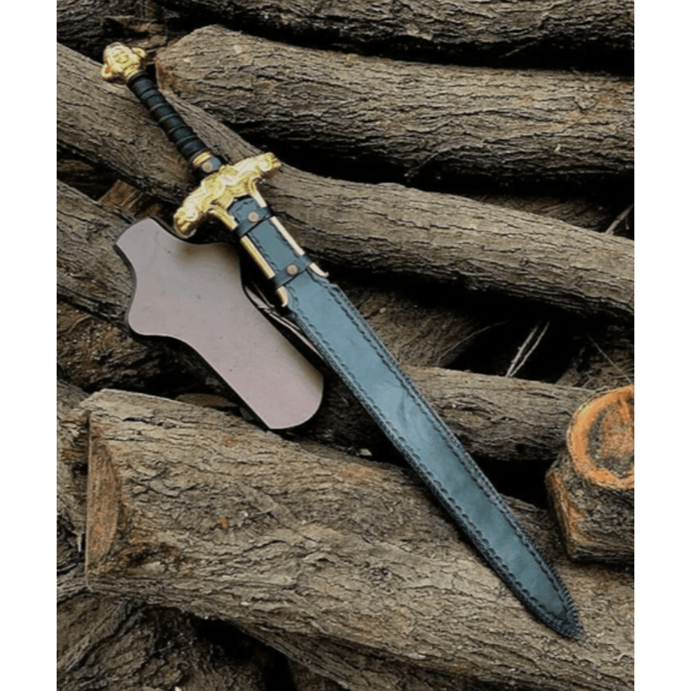 Handmade 40Inch Medieval Barbarian Conan Sword With Sheath  Stainless Steel 4