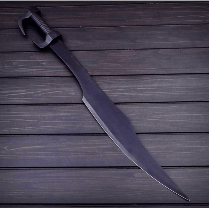 SPARTAN SWORD BLACK EDITION HANDMADE SWORD GIFT FOR FATHER BEST SWORD HIGH QUALITY SWORD BIG SWORD  0