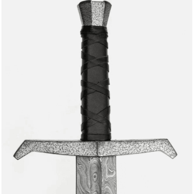 Handmade Damascus Viking Sword  BattleReady Collectible 2