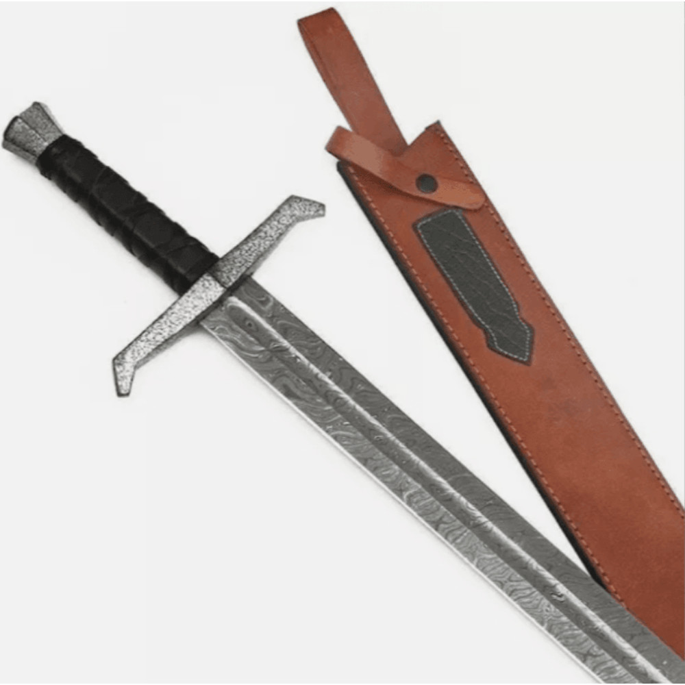 Handmade Damascus Viking Sword  BattleReady Collectible 4