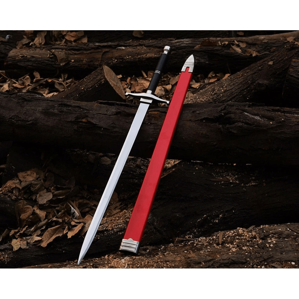 Handmade Trunk Sword With WoodenLeather Scabbard 0