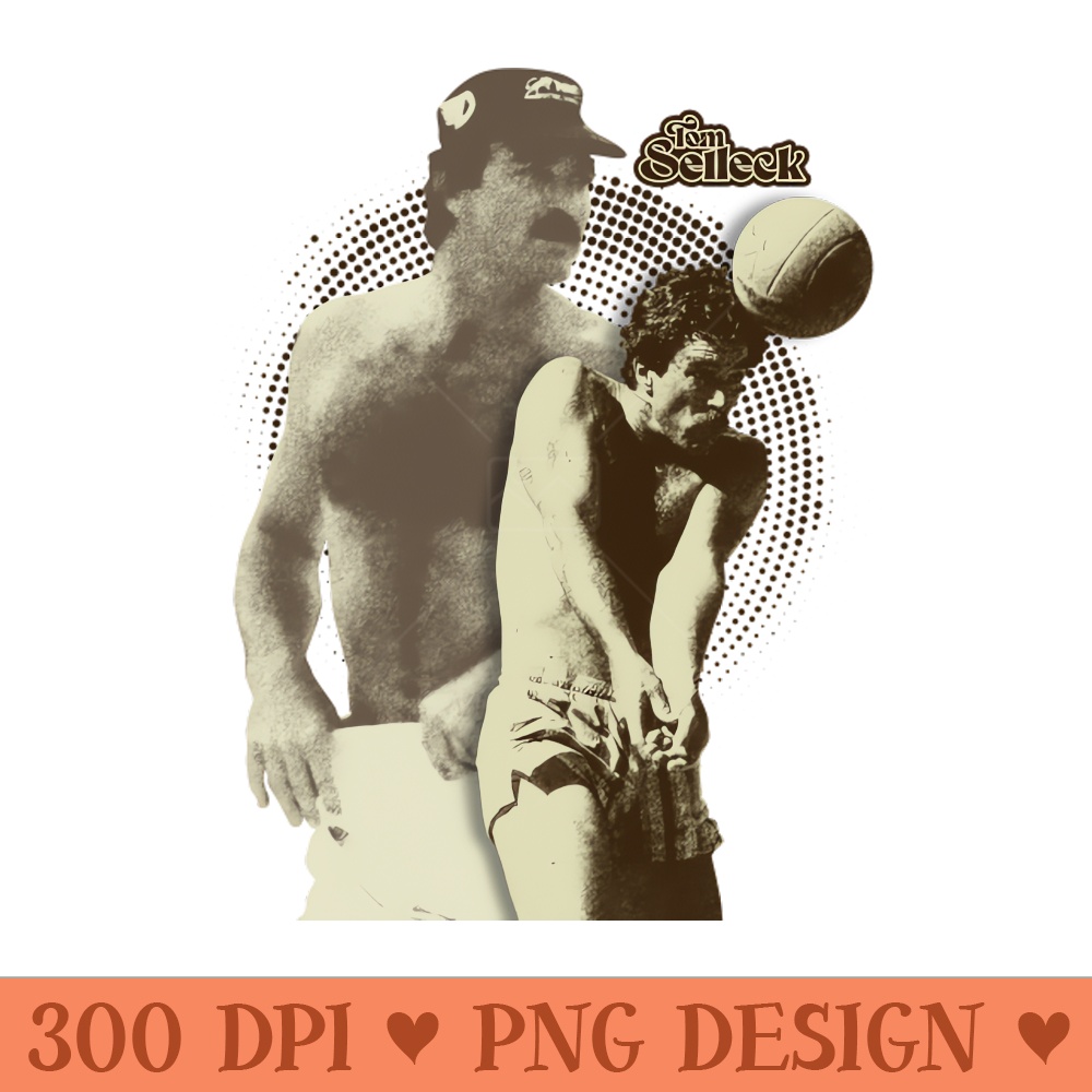 tom selleck volleyball Vintage 0546.jpg