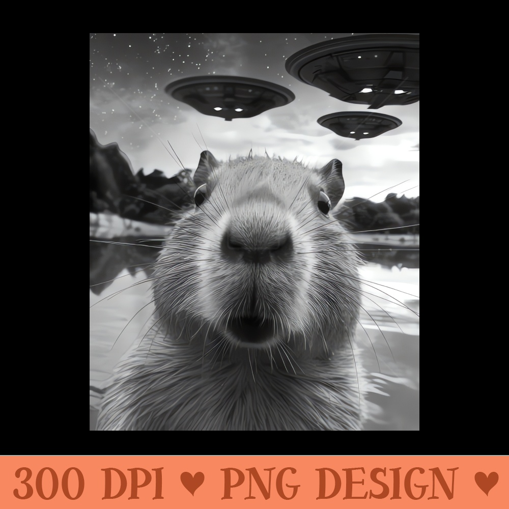 Funny Capybara Selfie with UFOs 0116.jpg