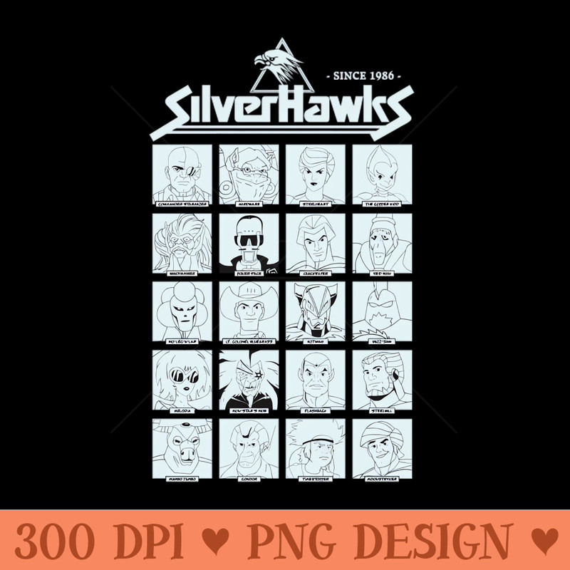Characters from the 80s animated series, Silverhawks 0062.jpg