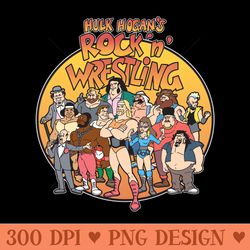 hulk hogan's rock n wrestling - png graphics - good value