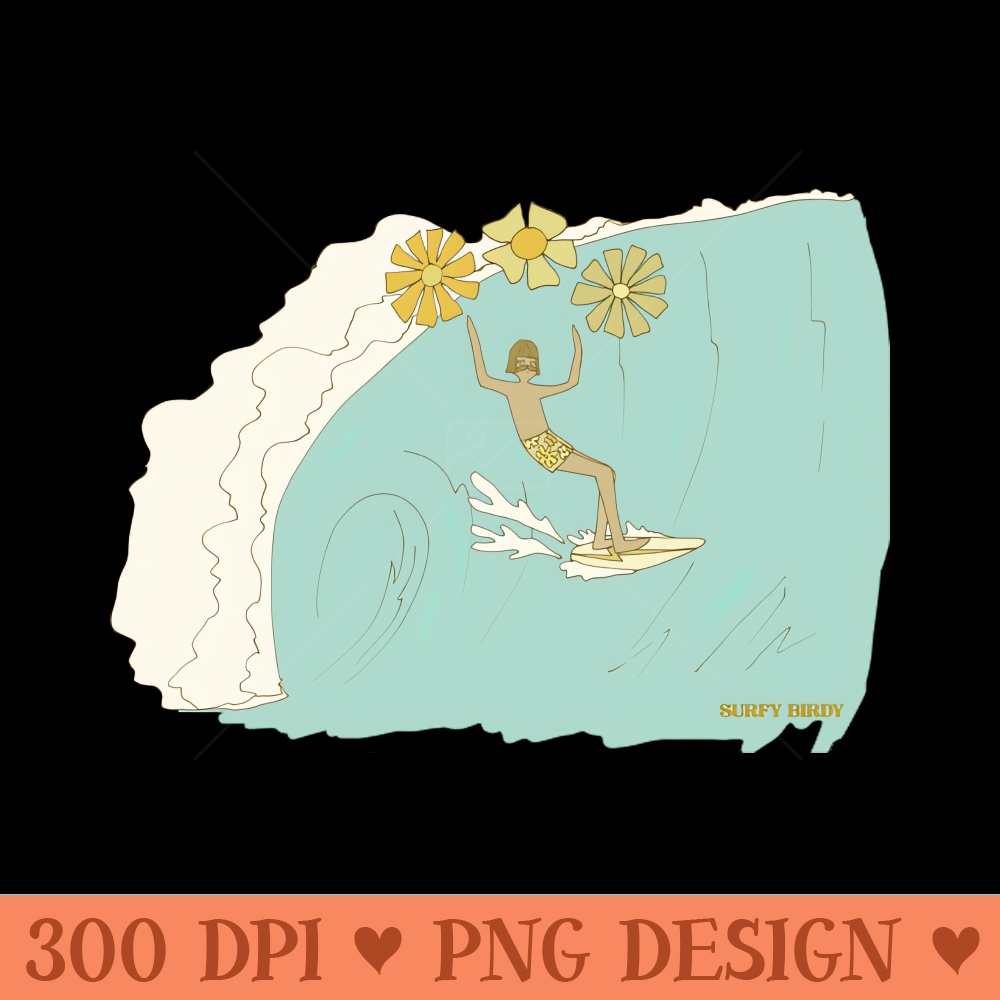 gerry lopez spreads flower power single fin retro surf art by surfy birdy 0320.jpg