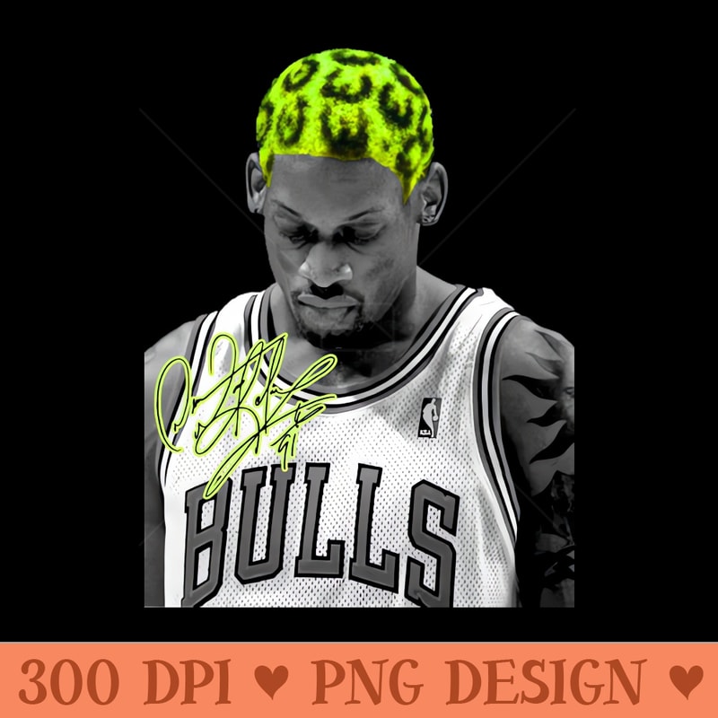 Dennis Rodman Green Hair Worm 0247.jpg