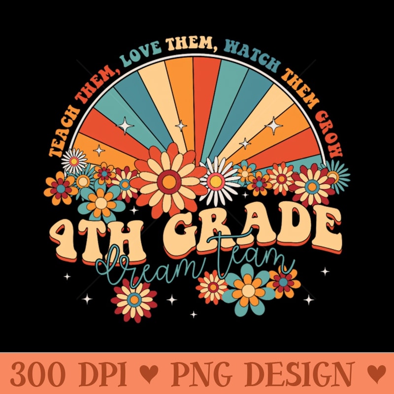 4th Grade Dream Team Rainbow Back To School Teacher 0107.jpg