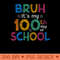 Bruh 100 Days Of School Kids Funny 100th Day Of School Boys 0152.jpg