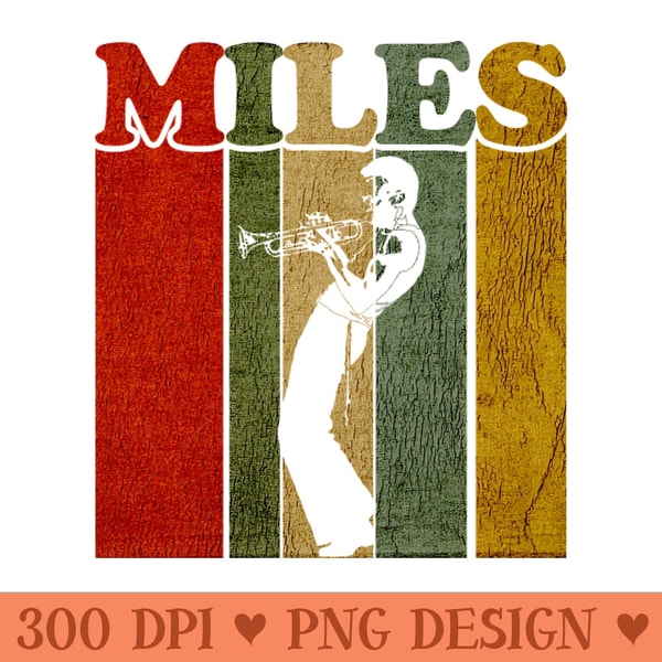 Retro Miles Davis - PNG Graphics - Professional Design | Inspire Uplift