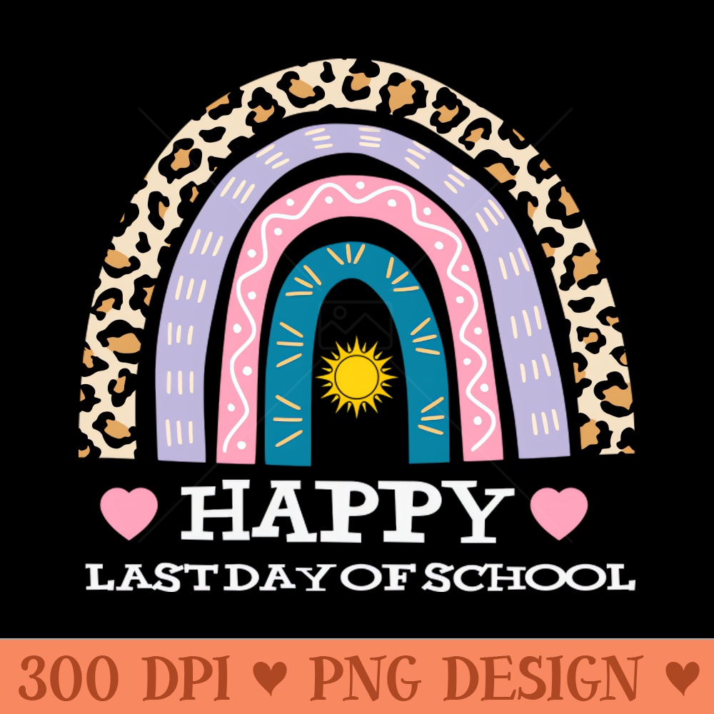 Leopard Print Boho Rainbow Happy Last Day Of School Gift 0459.jpg