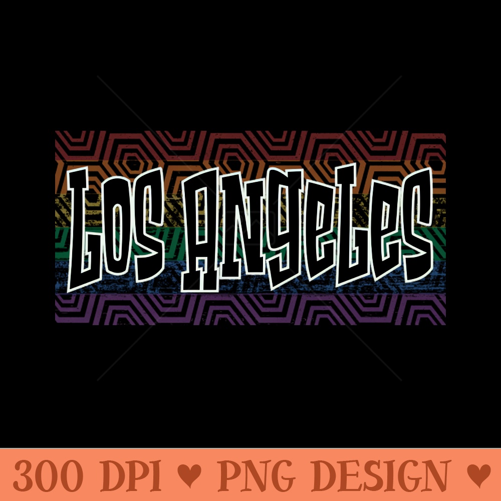 LGBTQ PRIDE USA L.A. - Transparent PNG - Unique