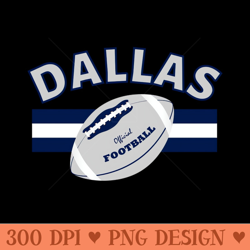 Dallas Football Vintage Style - High-Quality PNG Download - Unique