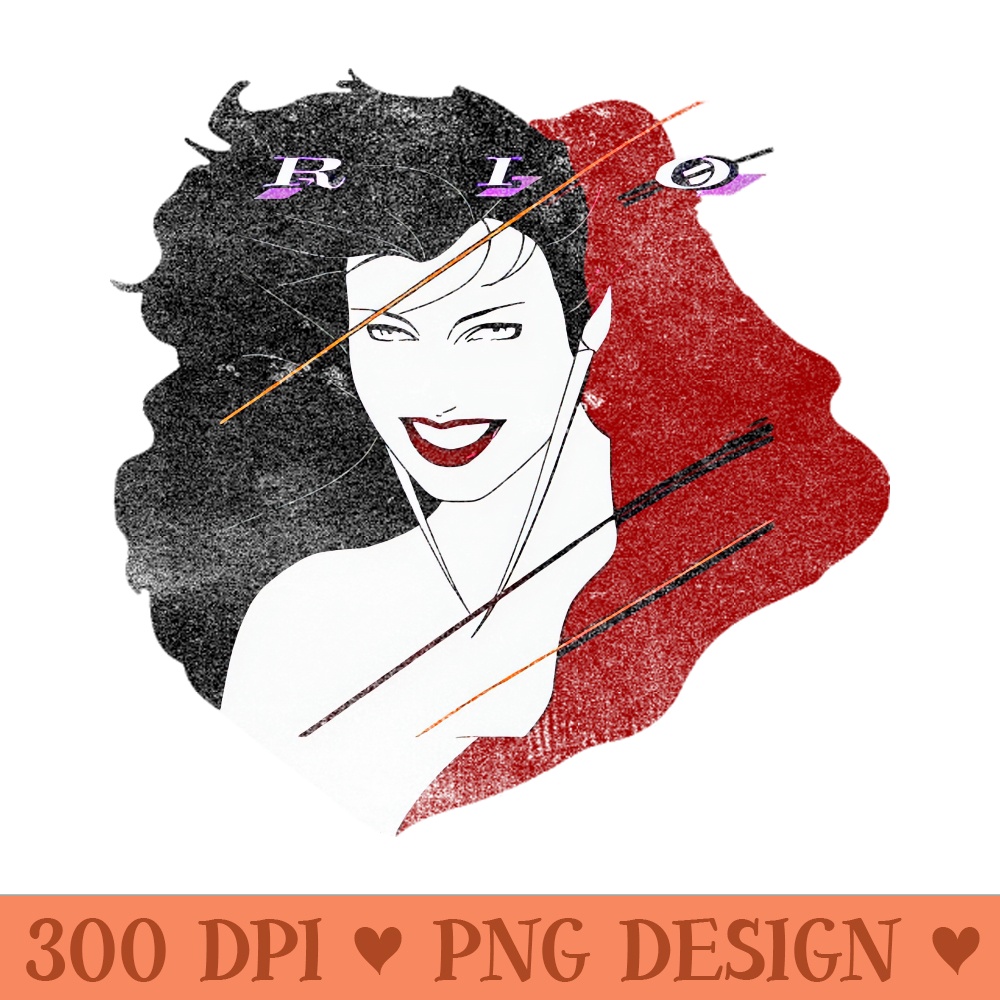 Distressed 90s Duran Duran Rio - PNG Designs - Unique